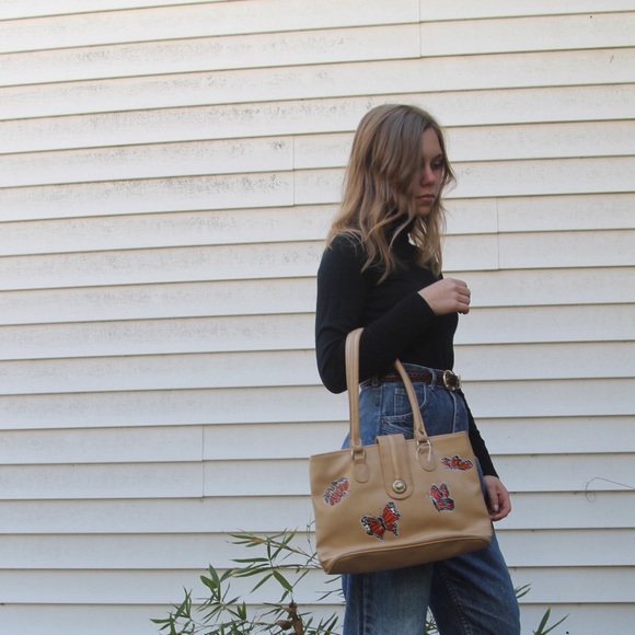 butterfly beige bag - Picture 5 of 5